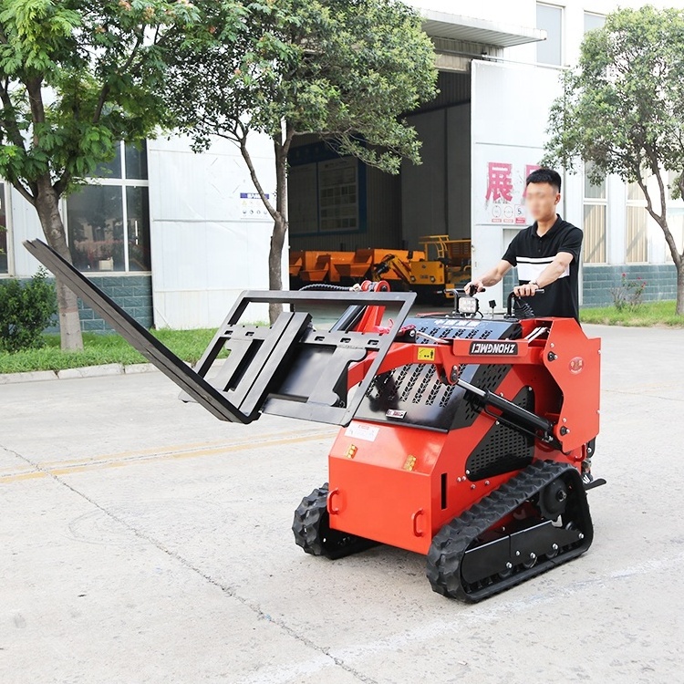 Free Shipping Farm Construction Use Diesel 1ton Skid Steer Loader Mini Compact Wheel 500kg Loader Skid Steer for Sale