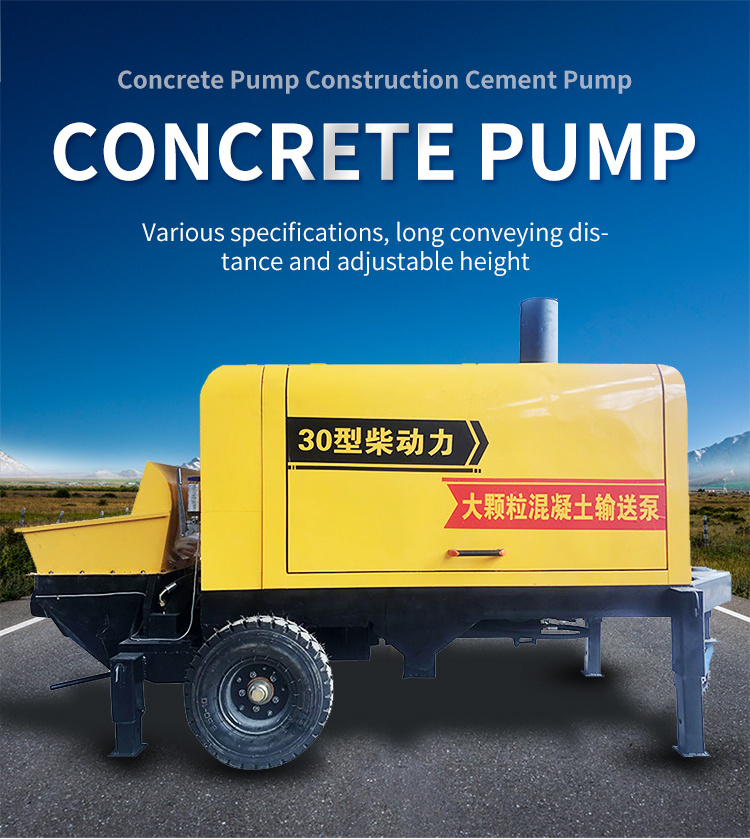 Portable Mini Cement Concrete Pumps Concrete Pump Truck Price Truck Mounted Pump