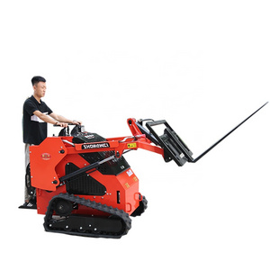 China Brand Mini Skid Steer Loader 1 Ton Diesel Wheel Skidsteer Loader 1 Ton Electric Small Crawelr Loaders