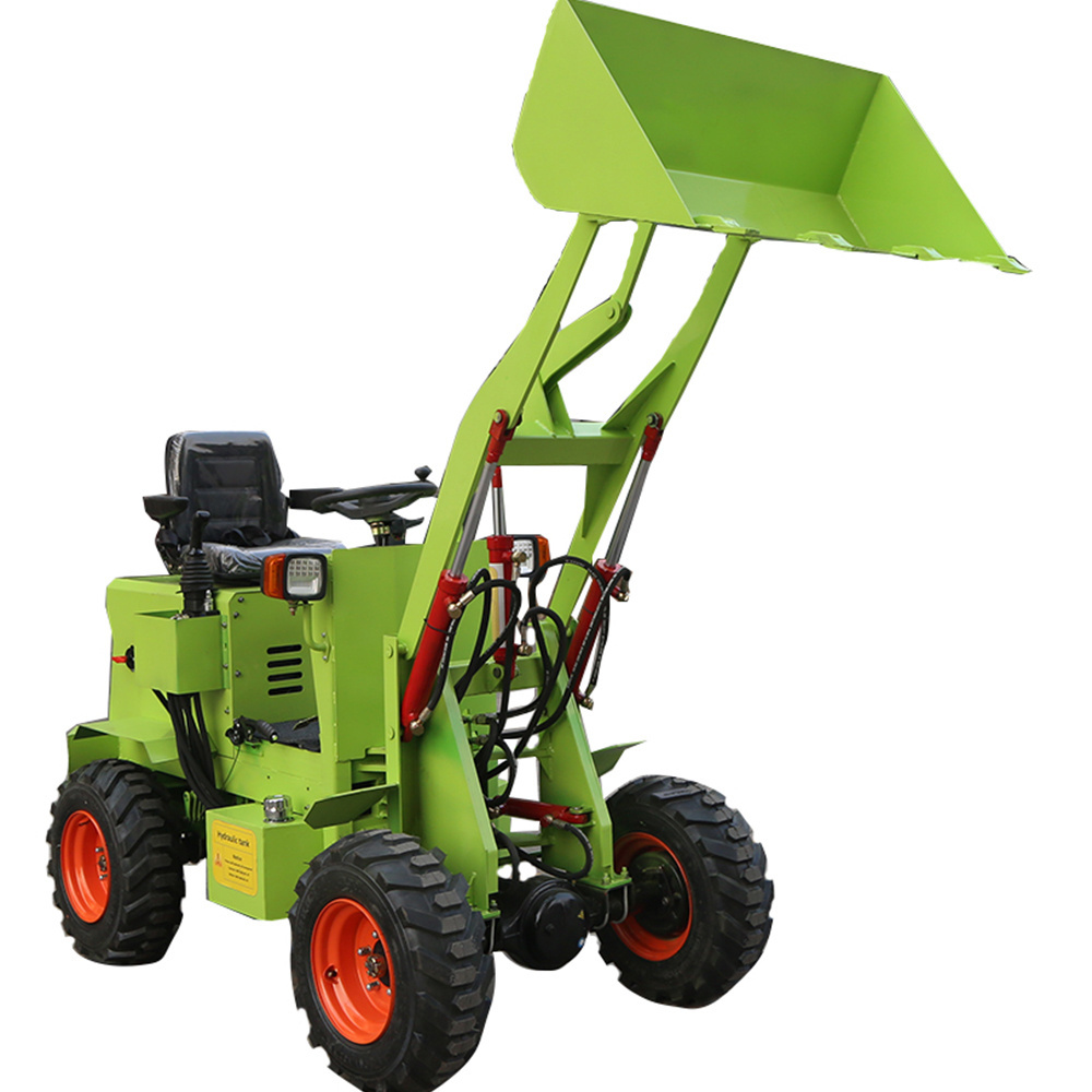 Agricultural Mini Loaders Electric Four-Wheel Drive Small Shovel Fully Hydraulic Mini Loaders For Multifunctional