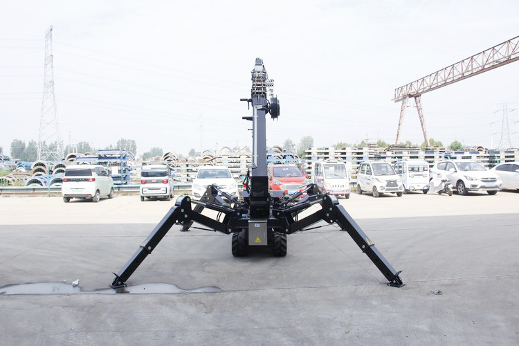 Smart Design Electric Mobile Spider Crane With Long Arm Fly Jib 3 Ton Forklift Lifting Crane 5 Ton Mini Spider Crane