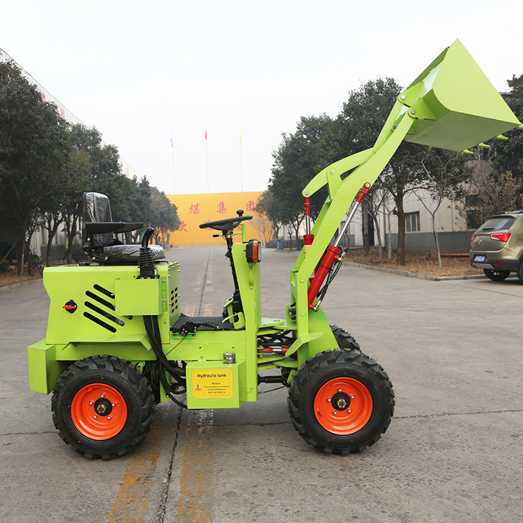 Agricultural Mini Loaders Electric Four-Wheel Drive Small Shovel Fully Hydraulic Mini Loaders For Multifunctional