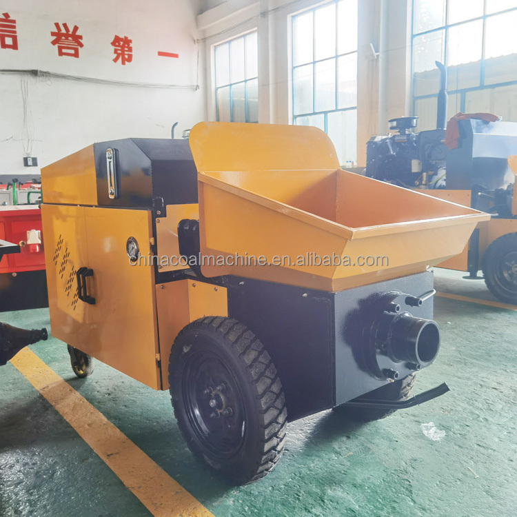 Hot Diesel Engine Mini Stationary Lightweight Cement Mixer Pump Hydraulic Concrete Pump