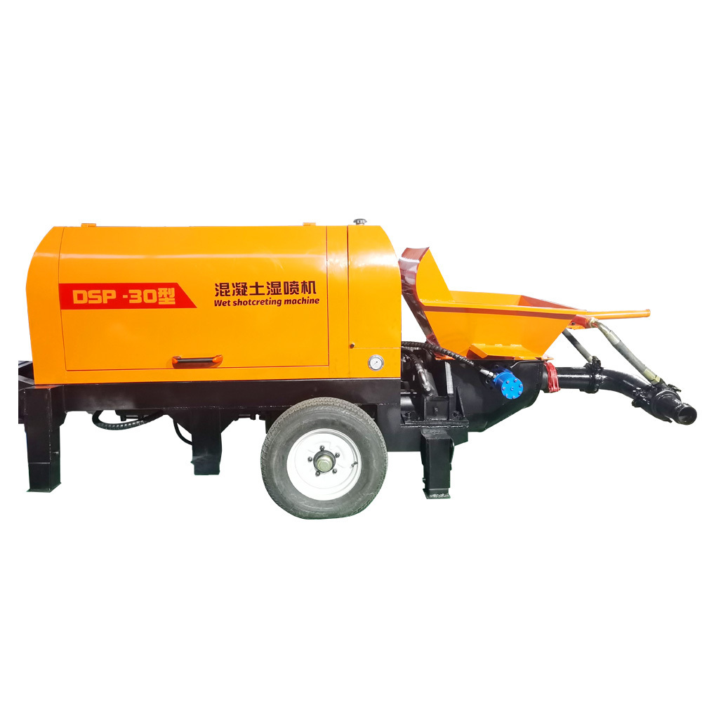 Hot Diesel Engine Mini Stationary Lightweight Cement Mixer Pump Hydraulic Concrete Pump