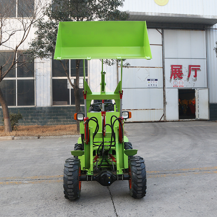 Agricultural Mini Loaders Electric Four-Wheel Drive Small Shovel Fully Hydraulic Mini Loaders For Multifunctional