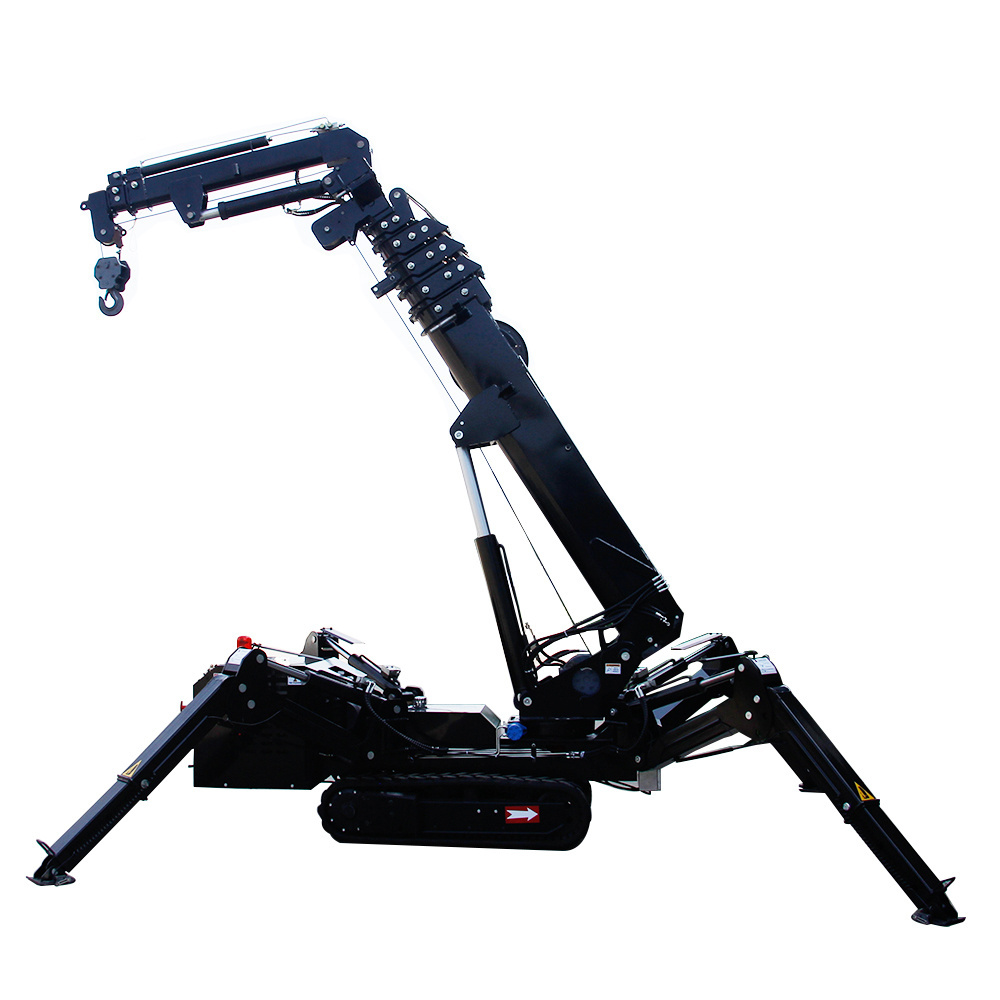 Mini Spider Crane Crawler Crane With Hydraulic Telescopic Outrigger Small Cranes For Narrow Space