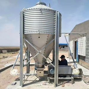 20 Ton Chicken Feed Bin Poultry Farm Feed Bins Grain Storage Maize Silo for Sale