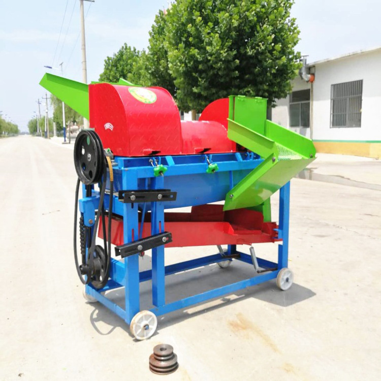 Good Quality Petrol Engine Mini Thresher Machine Make Maize Sorghum Millet Wheat Pecan Soybean Rice Soya Bean Pea Sheller