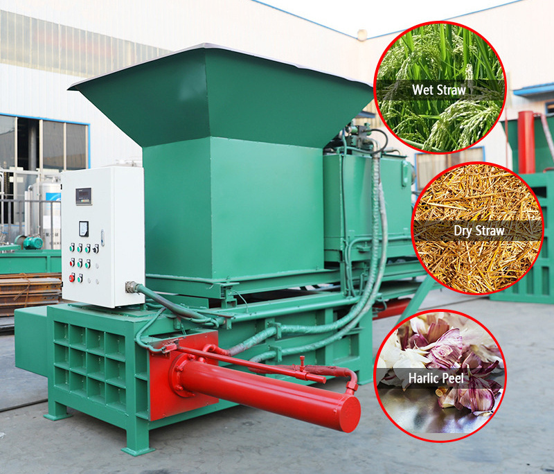 Horizontal hydraulic straw baler peanut straw baler pine straw baler for sale