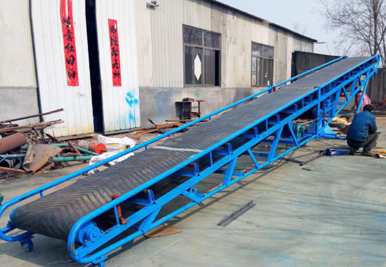 Mobile Firewood Rubber Belt Conveyor Processor Elevator Belt Conveyor