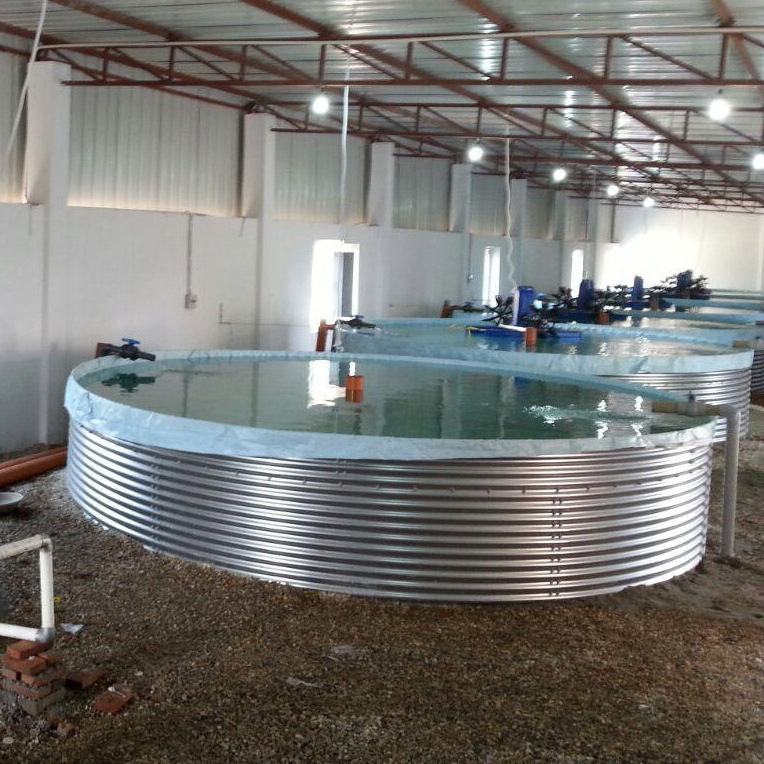 1000-5000 gallon water storage tank silo hot galvanized steel rainwater collection water tank for farm