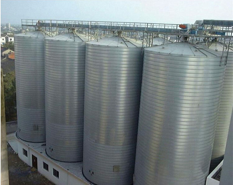 Hot Selling 1000t Spiral Steel Cement Silo for particle like materials bulk cement clinker raw materials fly ash storage