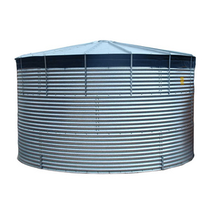 1000-5000 gallon water storage tank silo hot galvanized steel rainwater collection water tank for farm