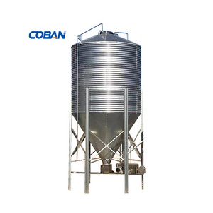 Small Grain Feed Silos 10 Ton 20t 50t Steel Storage Silos Bins for Broiler Automatic Chicken Pig Feeding System