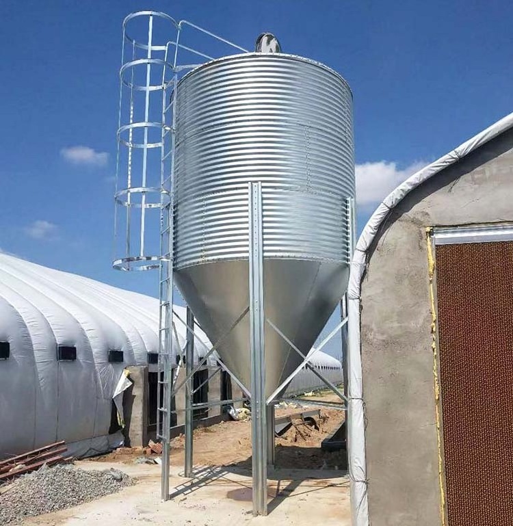 Hot sale small 10-50 ton steel Feed silo for chicken feed farm