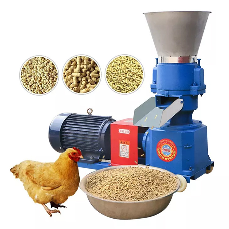 Small Chicken Food Alfalfa Hops Poultry Feed Pelletizer Machine for Animal Rabbit Fodder Farm House Use