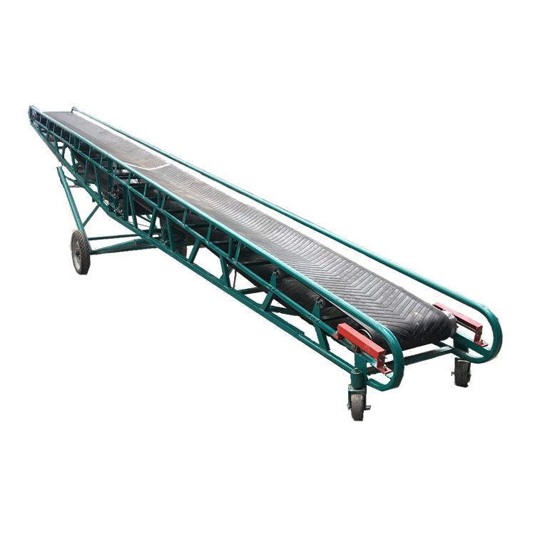 Mobile Firewood Rubber Belt Conveyor Processor Elevator Belt Conveyor