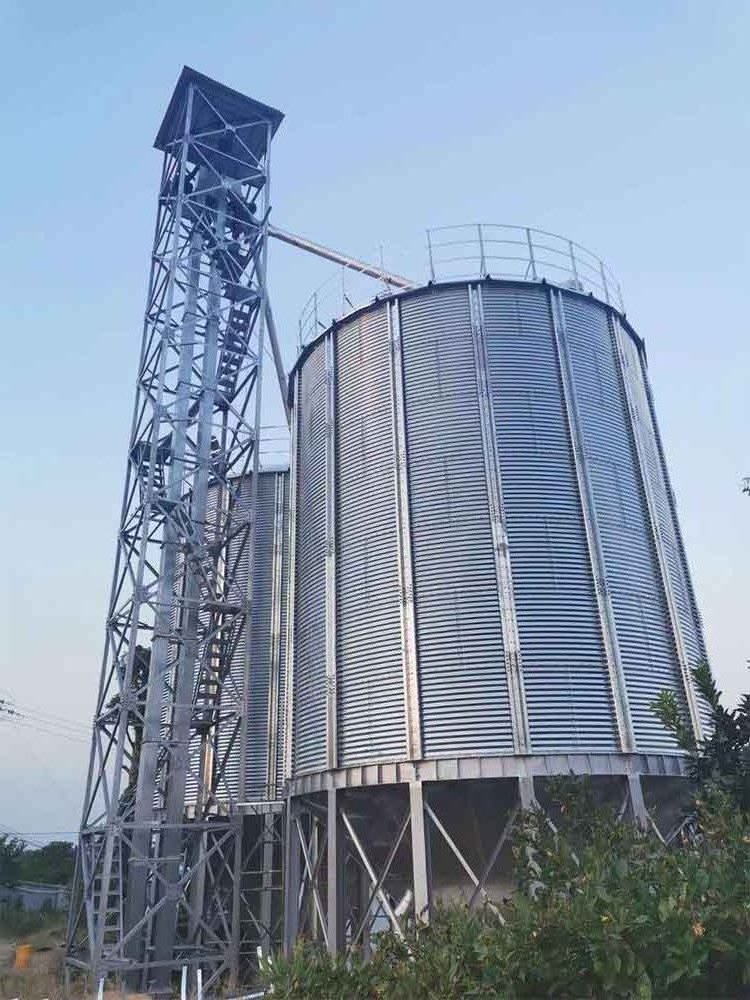 10-10000tons Steel Storage Grain Bins Barley Maize Seed Feed Storage Silo for Sale