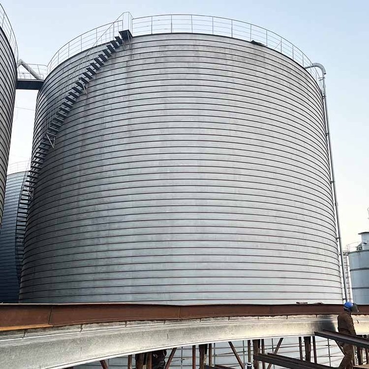 Hot Selling 1000t Spiral Steel Cement Silo for particle like materials bulk cement clinker raw materials fly ash storage