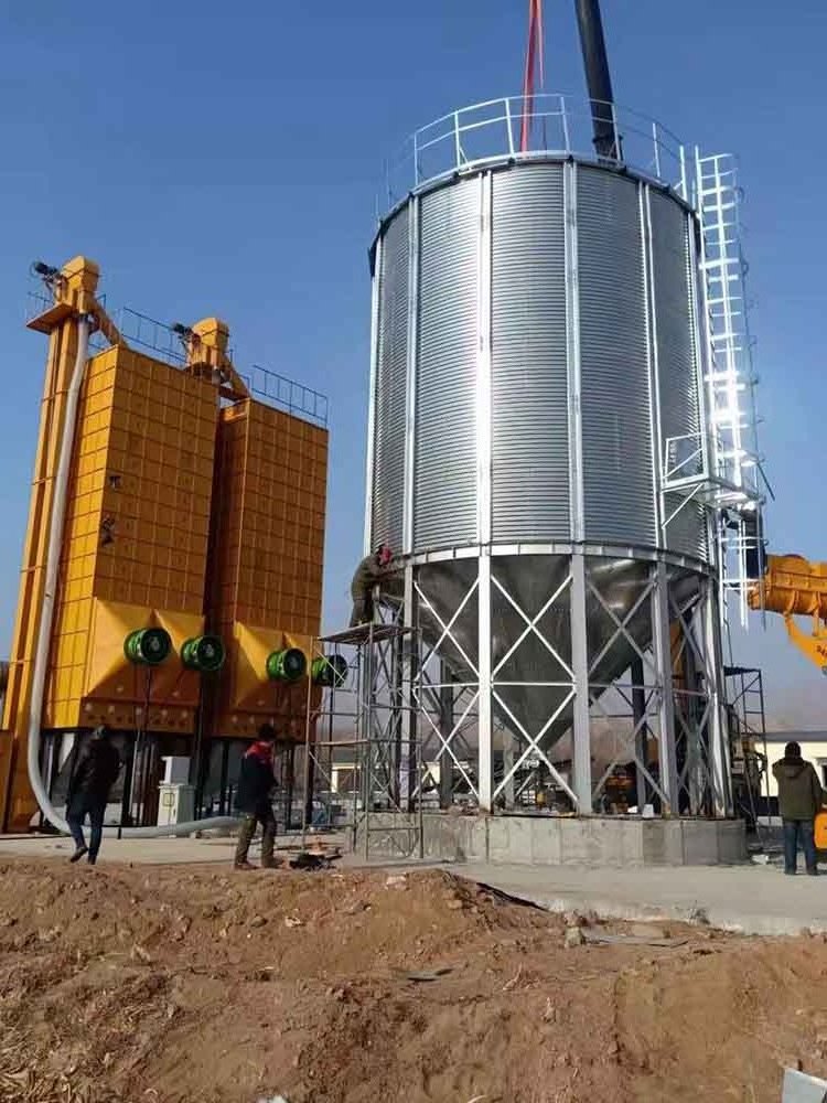 10-10000tons Steel Storage Grain Bins Barley Maize Seed Feed Storage Silo for Sale