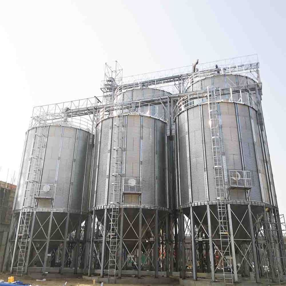 10-10000tons Steel Storage Grain Bins Barley Maize Seed Feed Storage Silo for Sale