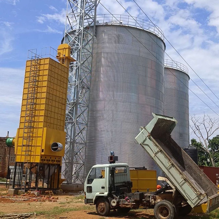 High Capacity Steel Vertical Bean Coffee Bins for Paddy Storage Grain Silo