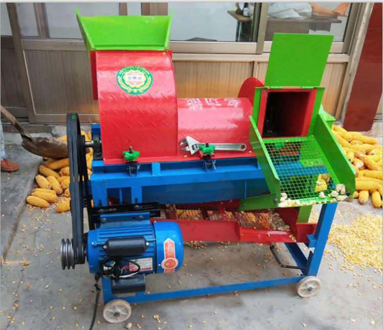 Good Quality Petrol Engine Mini Thresher Machine Make Maize Sorghum Millet Wheat Pecan Soybean Rice Soya Bean Pea Sheller