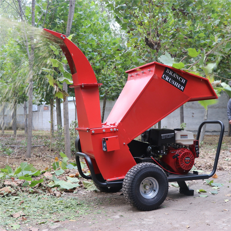 Tree Branch Movable Mobile Shredder Wood Chipper with Low Price and High Quality