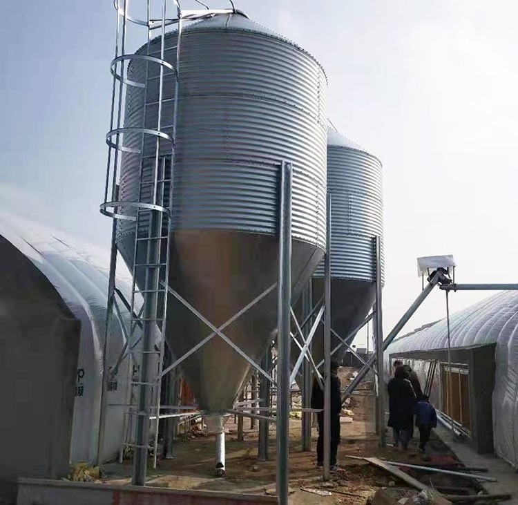 Hot sale small 10-50 ton steel Feed silo for chicken feed farm