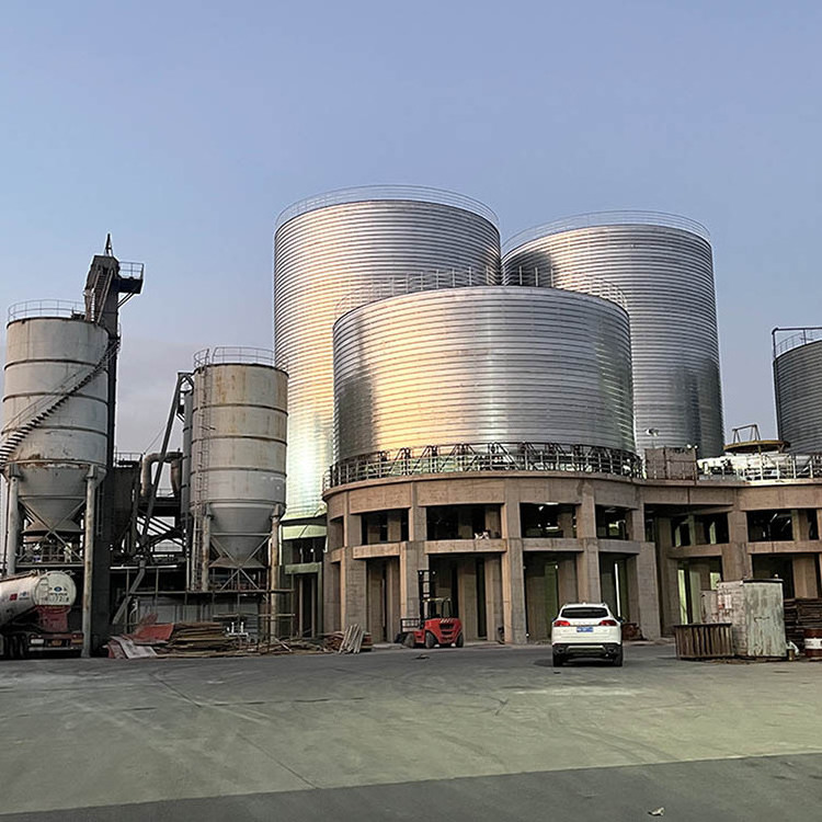 Hot Selling 1000t Spiral Steel Cement Silo for particle like materials bulk cement clinker raw materials fly ash storage