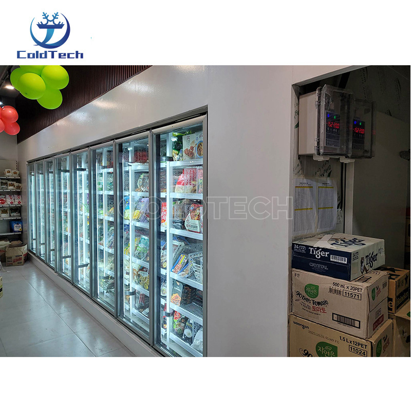 Beverage Display Walk in Cooler Cold Storage Freeezr Glass Door Cold Room