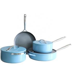 Colli amazon hot sell caraway induction bottom ceramic cookware sets wholesale aluminum cookware