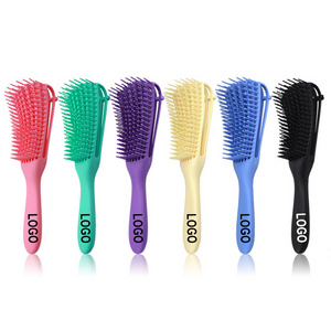 custom logo different types of hair combs scalp massager shampoo brush Detangling hair combs and brushes for salon home use