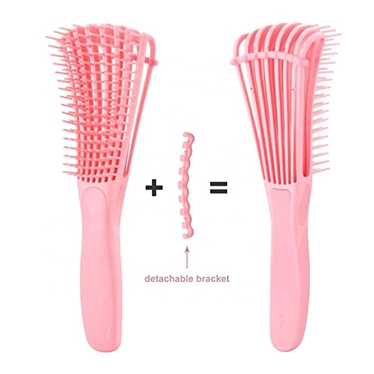 custom logo different types of hair combs scalp massager shampoo brush Detangling hair combs and brushes for salon home use