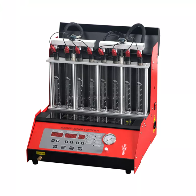 8 cylinders petrol injector ultrasonic cleaner common rail injector tester fuel injector cleaning machine analyzer