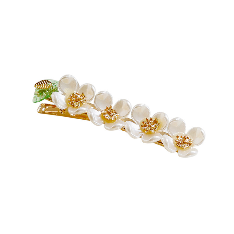 Fancy Bridal Gift Jewelry Hair Pin Rhinestone Shell Bead Cherry Flower Blossom Hair Pins Barrettes Grip Clips