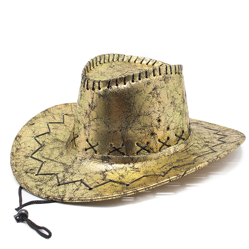 Custom PU Leather Cowboy Western Hat China Manufacturer Wholesale Cheap Cowboy Hats For Men Adult