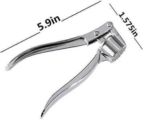 Handheld Zinc Alloy Stainless Steel Garlic Mincer Garlic Press for kitchen