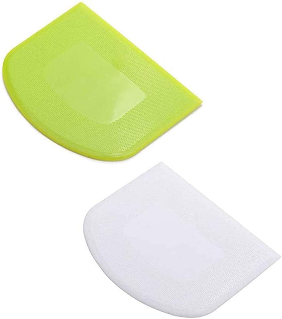 Food-safe Plastic Dough Scraper Bowl Scraper  Dough Cutter Multipurpose Food Scrappers for Bread Dough Cake