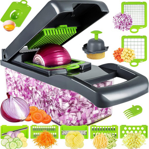 15 in 1 Professional Food Chopper Kitchen chopper Dicer Cutter Veggie Chopper with Container