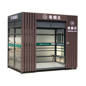 Easy Install Prefab Security House Stainless steel Guard House Smoking House