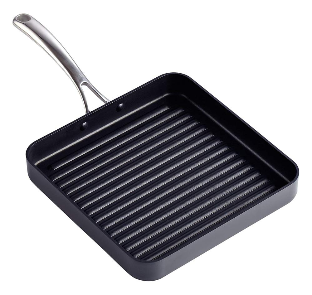 Striped Pot Fried Steak  pan Pressed Aluminum non stick frying pan Home Cooking kitchen supplies bbq grills