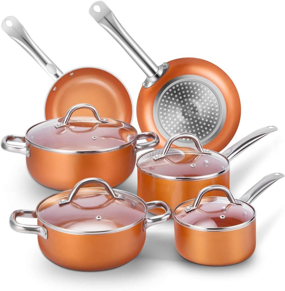 Nonstick cookware set Pan Frying Pan Cooking Pot Saucepan Casserole Kitchen Home Cooking