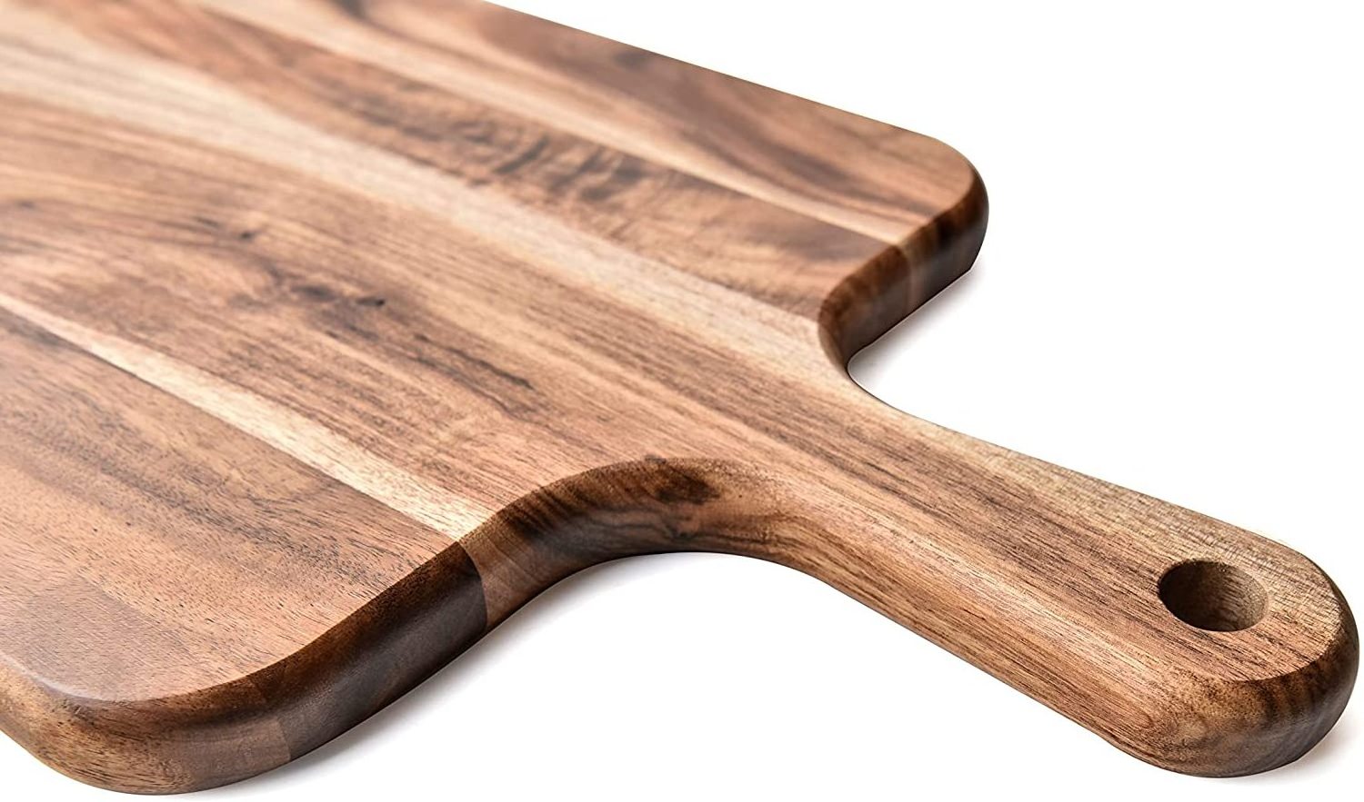 Acacia Wood Cutting Board Wooden Kitchen Chopping Boards Large Charcuterie Board Serving Tray With Handle 16*8.6 inches