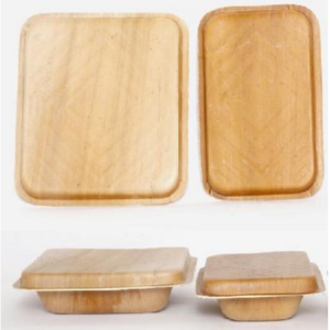 Eco friendly products 2023 palm leaf storage boxes & bins food container customized microwavable plastic food container