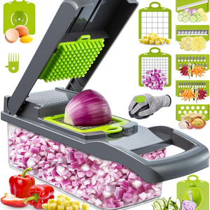 16 in 1 vegetable chopper vegetable slicer chopper potato cutter grinder \ pro onion chopper, multifunction