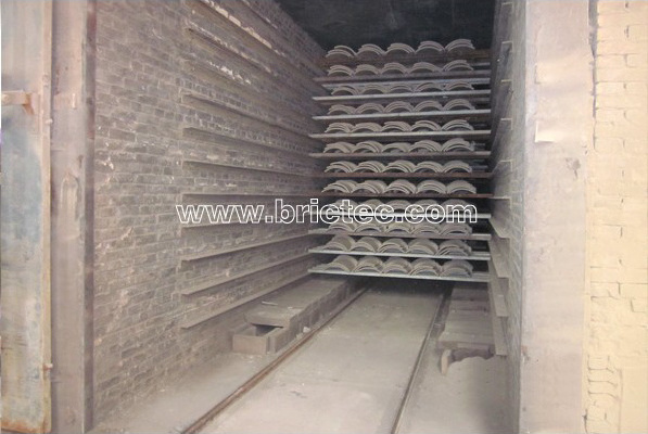 Dry the wet blanks of the automatic brick making machine tunnel kiln for burning bricks