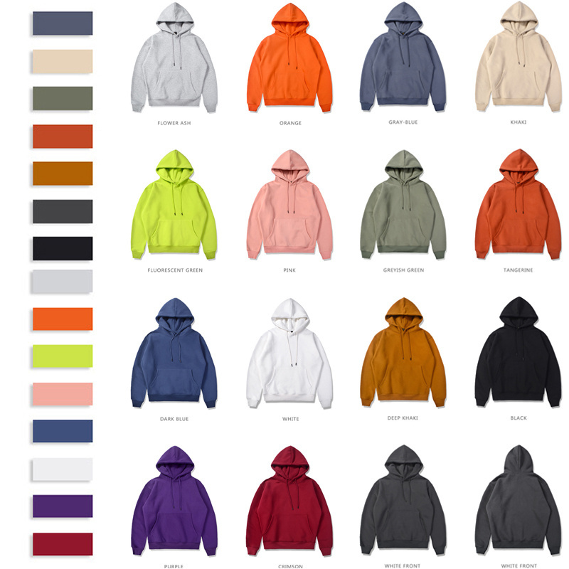 Wholesale Custom Unisex Logo Heavyweight 100% Organic Heavy Cotton Blank High Quality No String Bulk Plain Men Oversized Hoodies