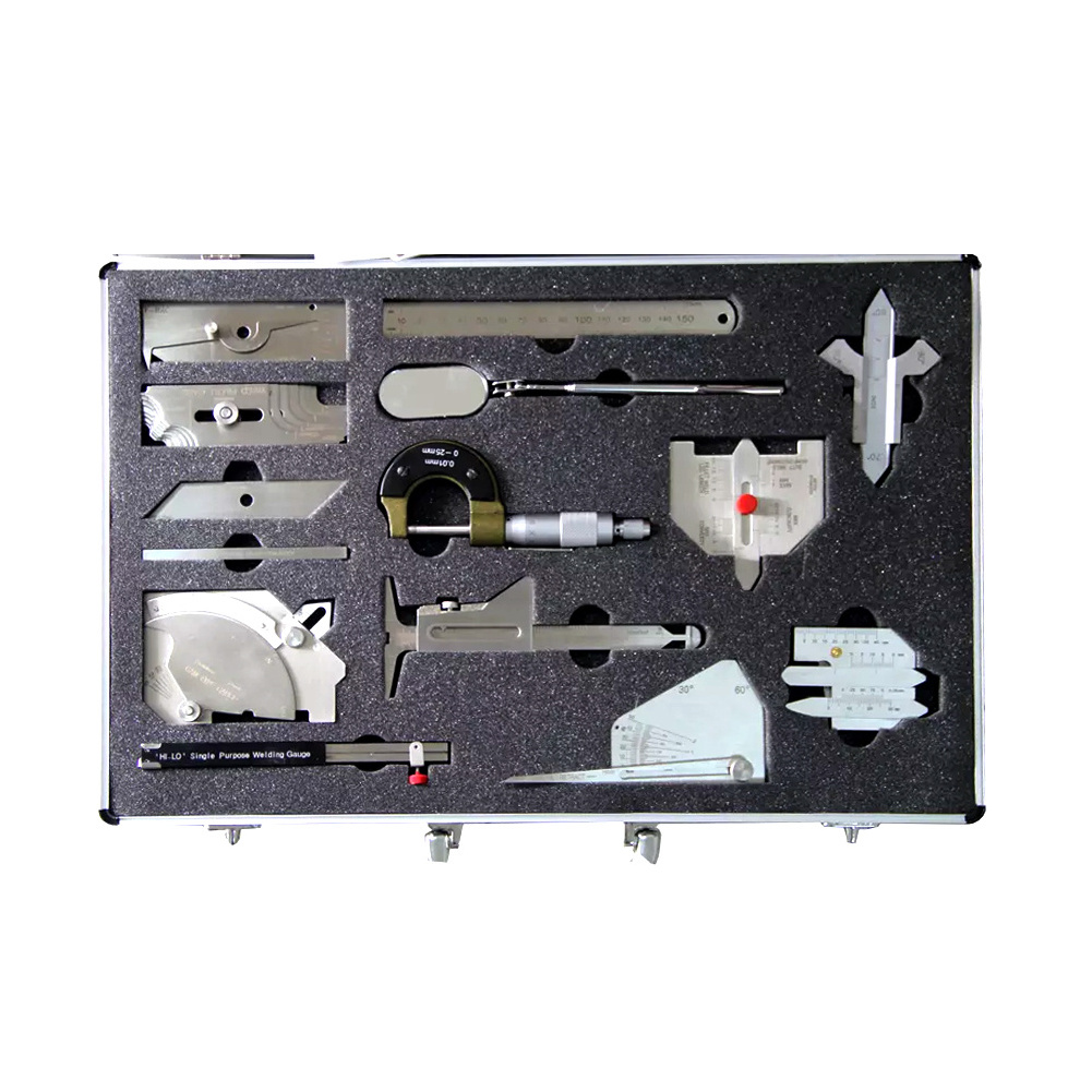 Inspection Tool Kit C/W Case 14pcs Fillet Welding Set Gage Inspection Welding Gauge