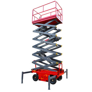 2024 Rough Terrain Self Propelled Track Scissor Lift Mobile Hydraulic Electric Lifting Scaffold Work Platform